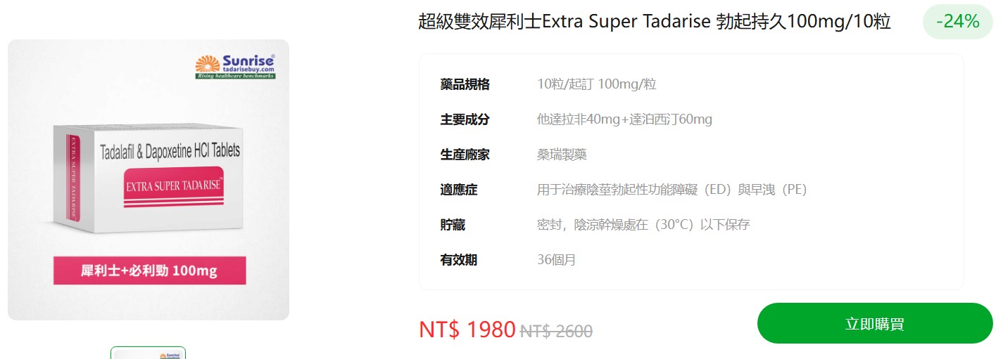 雙效犀利士是什麼？為什麼會爆紅？
